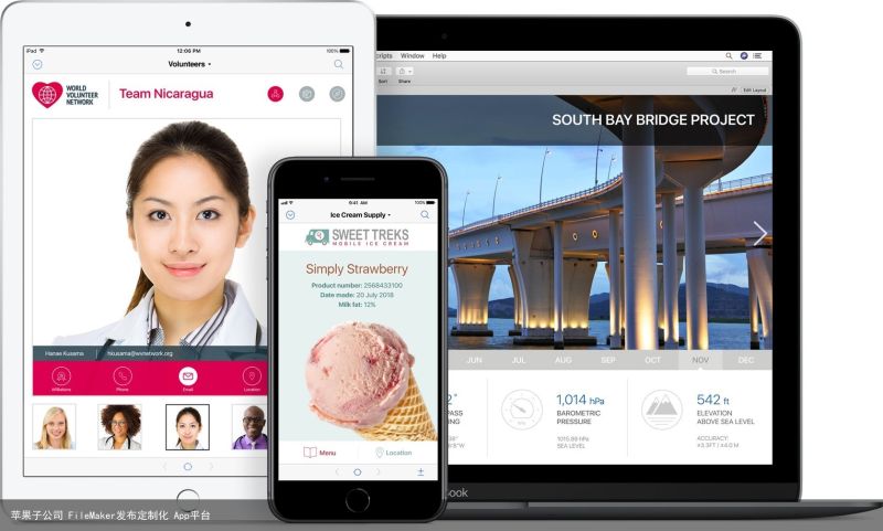 苹果子公司 FileMaker发布定制化 App平台