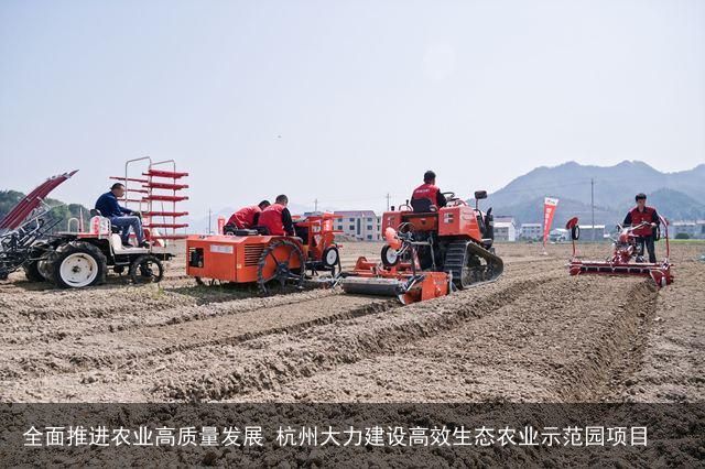 全面推进农业高质量发展 杭州大力建设高效生态农业示范园项目