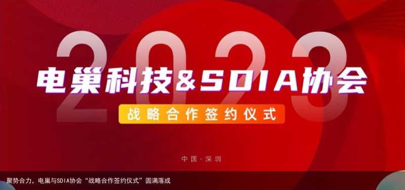 聚势合力，电巢与SDIA协会“战略合作签约仪式”圆满落成