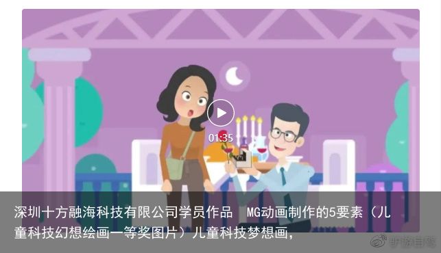 深圳十方融海科技有限公司学员作品  MG动画制作的5要素（儿童科技幻想绘画一等奖图片）儿童科技梦想画，
