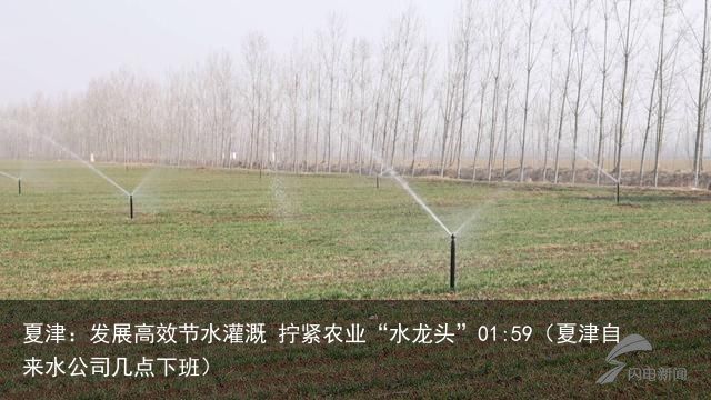 夏津：发展高效节水灌溉 拧紧农业“水龙头”01:59（夏津自来水公司几点下班）