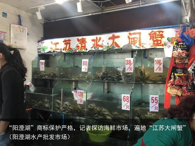 “阳澄湖”商标保护严格，记者探访海鲜市场，遍地“江苏大闸蟹”（阳澄湖水产批发市场）