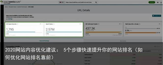2020网站内容优化建议： 5个步骤快速提升你的网站排名（如何优化网站排名靠前）