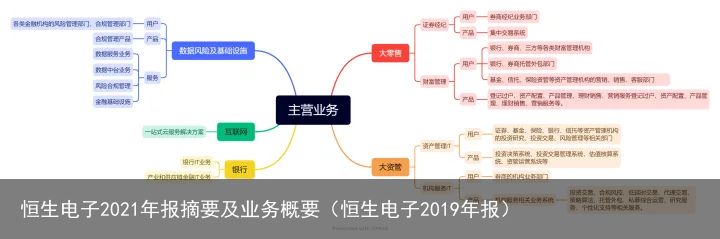 恒生电子2021年报摘要及业务概要（恒生电子2019年报）