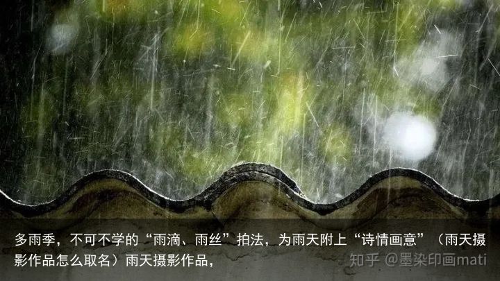多雨季，不可不学的“雨滴、雨丝”拍法，为雨天附上“诗情画意”（雨天摄影作品怎么取名）雨天摄影作品，