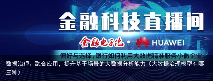 数据治理、融合应用，提升基于场景的大数据分析能力（大数据治理模型有哪三种）