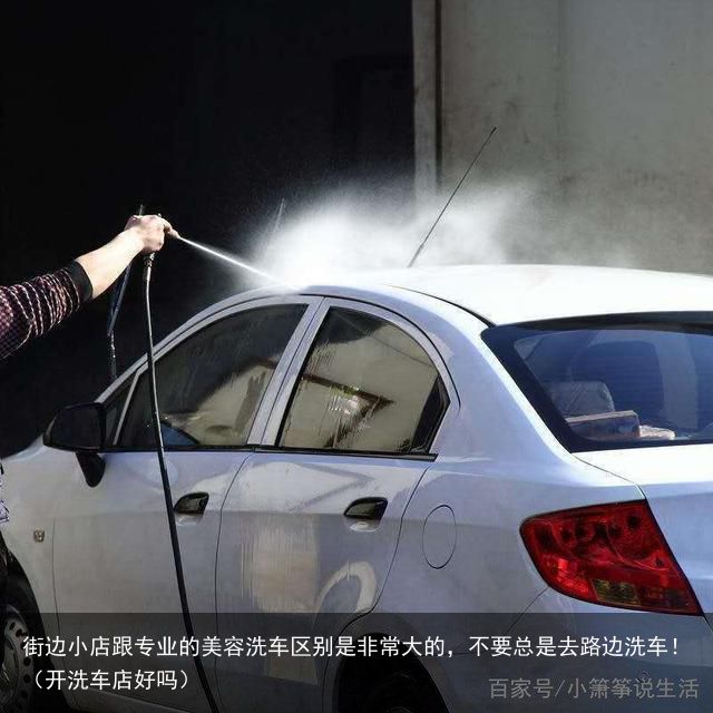 街边小店跟专业的美容洗车区别是非常大的，不要总是去路边洗车！（开洗车店好吗）