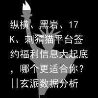 纵横、黑岩、17K、刺猬猫平台签约福利信息大起底，哪个更适合你？||玄派数据分析（刺猬猫榜一）