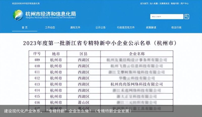 建设现代化产业体系，“专精特新”企业怎么做？（专精特新企业发展）