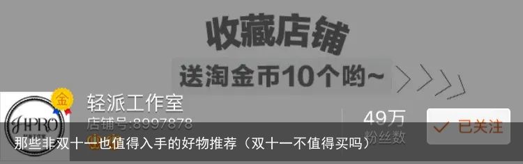 那些非双十一也值得入手的好物推荐（双十一不值得买吗）