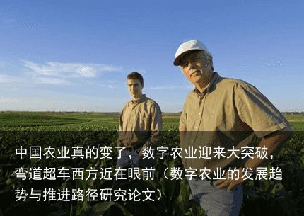 中国农业真的变了，数字农业迎来大突破，弯道超车西方近在眼前（数字农业的发展趋势与推进路径研究论文）