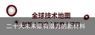 二十大未来最有潜力的新材料