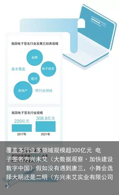 覆盖多行业多领域规模超300亿元 电子签名方兴未艾（大数据观察·加快建设数字中国）假如没有遇到唐三，小舞会选择大明还是二明（方兴未艾实业有限公司）