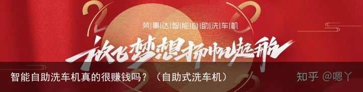 智能自助洗车机真的很赚钱吗？（自助式洗车机）