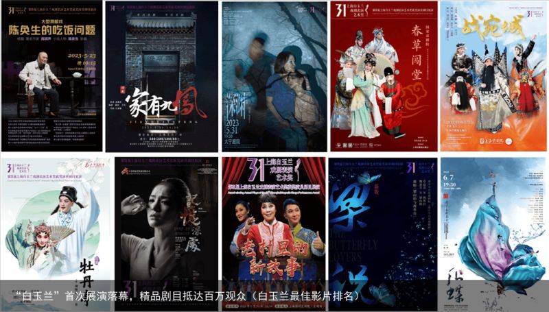 “白玉兰”首次展演落幕，精品剧目抵达百万观众（白玉兰最佳影片排名）
