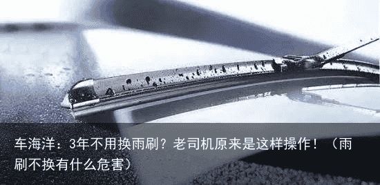 车海洋：3年不用换雨刷？老司机原来是这样操作！（雨刷不换有什么危害）