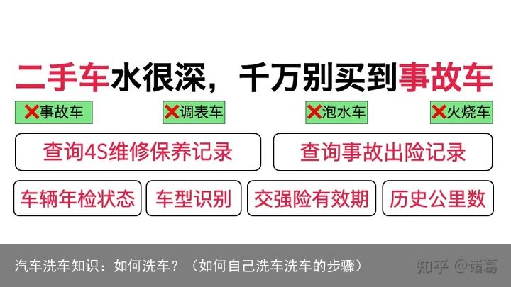 汽车洗车知识：如何洗车？（如何自己洗车洗车的步骤）