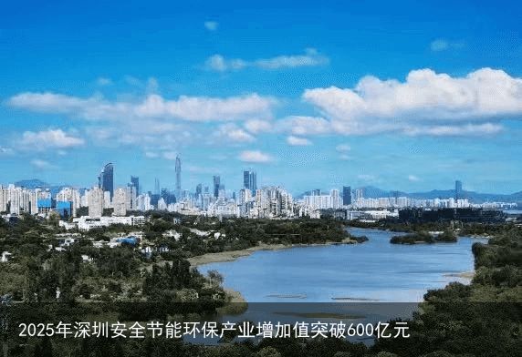 2025年深圳安全节能环保产业增加值突破600亿元