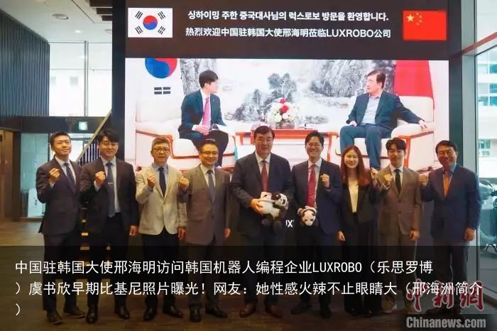 中国驻韩国大使邢海明访问韩国机器人编程企业LUXROBO（乐思罗博）虞书欣早期比