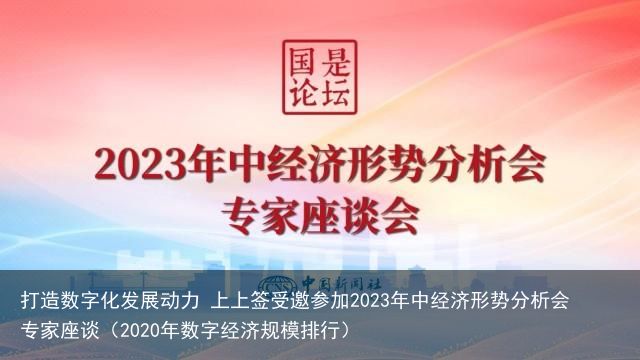 打造数字化发展动力 上上签受邀参加2023年中经济形势分析会专家座谈（2020年数字经济规模排行）