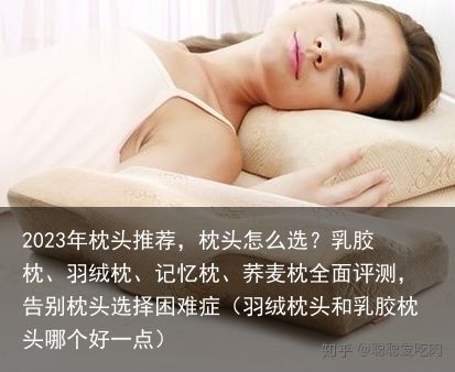 2023年枕头推荐，枕头怎么选？乳胶枕、羽绒枕、记忆枕、荞麦枕全面评测，告别枕头
