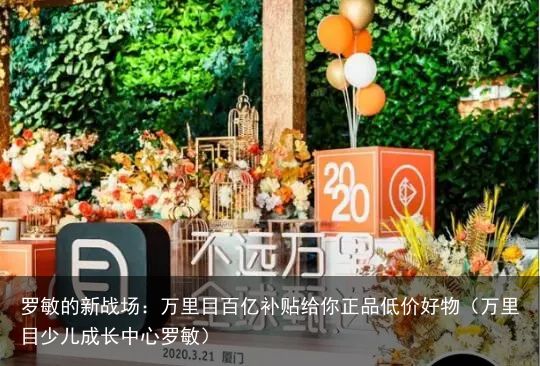 罗敏的新战场：万里目百亿补贴给你正品低价好物（万里目少儿成长中心罗敏）