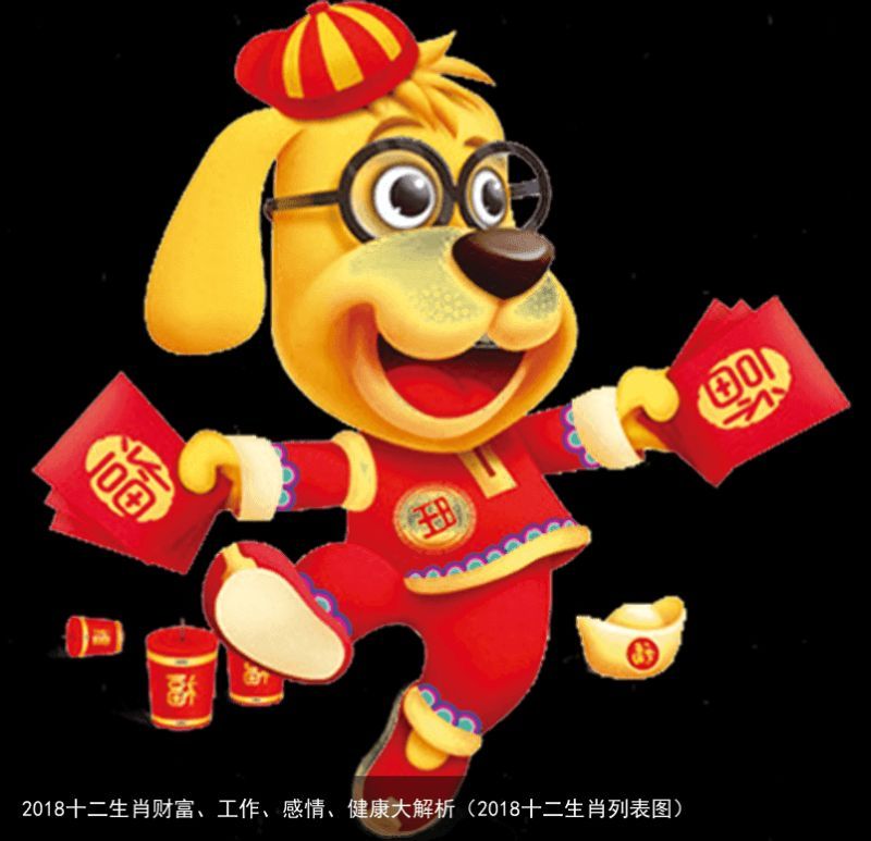 2018十二生肖财富、工作、感情、健康大解析（2018十二生肖列表图）