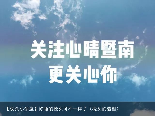 【枕头小讲座】你睡的枕头可不一样了（枕头的造型）