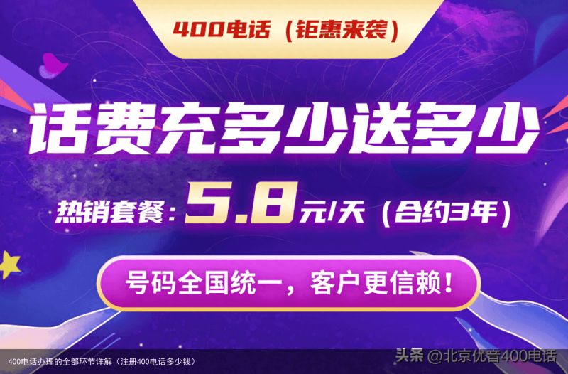 400电话办理的全部环节详解（注册400电话多少钱）