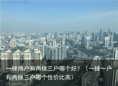 一梯两户和两梯三户哪个好？（一梯一户和两梯三户哪个性价比高）
