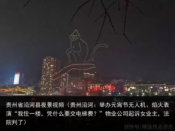 贵州省沿河县夜景视频（贵州沿河：举办元宵节无人机、焰火表演“我住一楼，凭什么要交电梯费？”物业公司起诉女业主，法院判了）