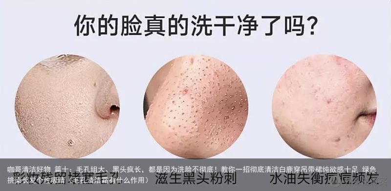 咖哥清洁好物 篇十：毛孔组大、黑头疯长，都是因为洗脸不彻底！教你一招彻底清洁白鹿