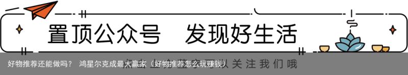 好物推荐还能做吗？ 鸿星尔克成最大赢家（好物推荐怎么玩赚钱）
