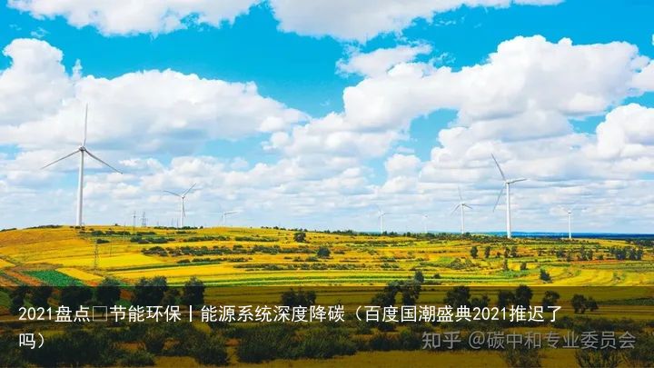 2021盘点▪节能环保丨能源系统深度降碳（百度国潮盛典2021推迟了吗）