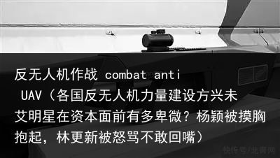 反无人机作战 combat anti UAV（各国反无人机力量建设方兴未艾明星在资本面前有多卑微？杨颖被摸胸抱起，林更新被怒骂不敢回嘴）