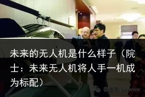 未来的无人机是什么样子（院士：未来无人机将人手一机成为标配）