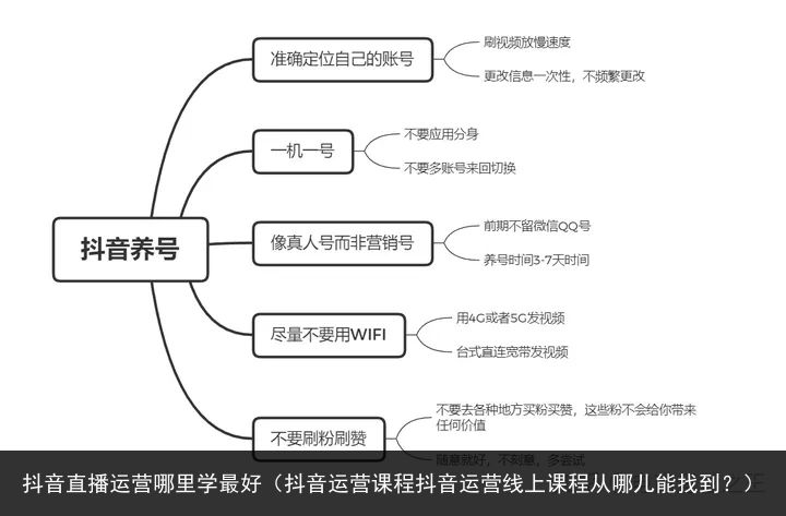 抖音直播运营哪里学最好（抖音运营课程抖音运营线上课程从哪儿能找到？）