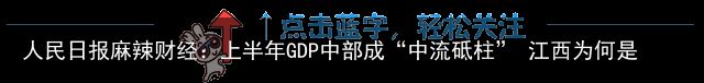 人民日报麻辣财经：上半年GDP中部成“中流砥柱” 江西为何是“头羊”？（人民日报经济社会部主任刘磊）