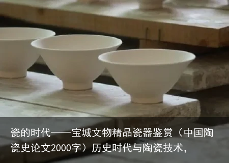 瓷的时代——宝城文物精品瓷器鉴赏（中国陶瓷史论文2000字）历史时代与陶瓷技术，